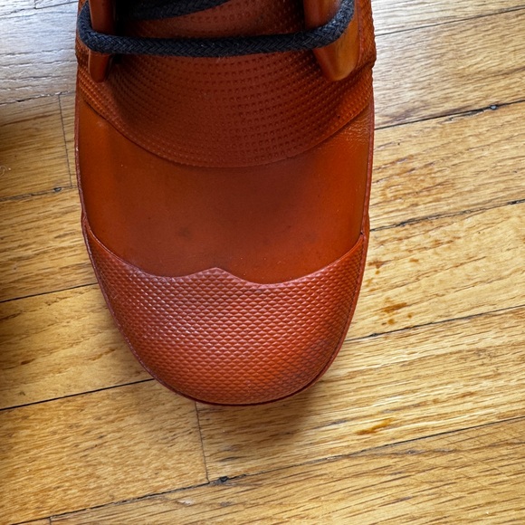 Hunter Orange Lace-Up Ankle Rain Boots - Picture 4 of 8